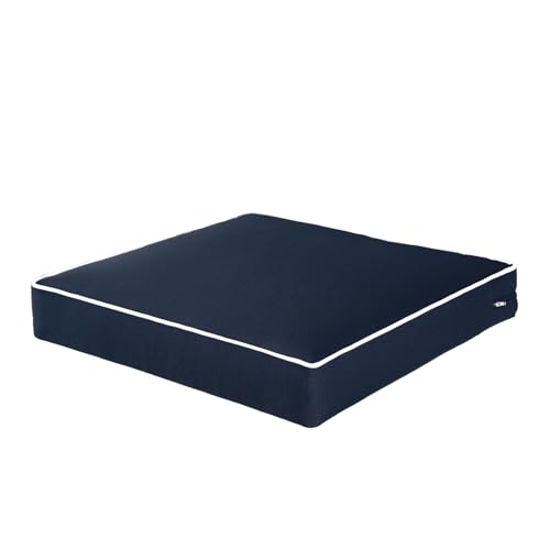 Image of QILLOWAY Outdoor /Indoor Furniture Cushions Set,Replacement Deep Seat Cushion for All Weather Patio Chair Furniture (Navy Blue)