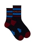 Photo Gallery gallo calze corte unisex spugna di blu con righe e scritta Photo Gallery gallo calze corte unisex spugna di blu con righe e scritta