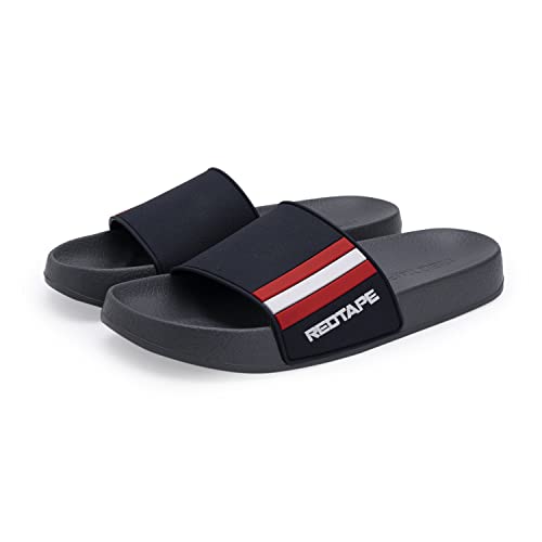 Image of Red Tape Men's Sliders- Comfortable Slippers Featuring Firm Grip, Slip-Resistance, Shock Absorption & Better Traction