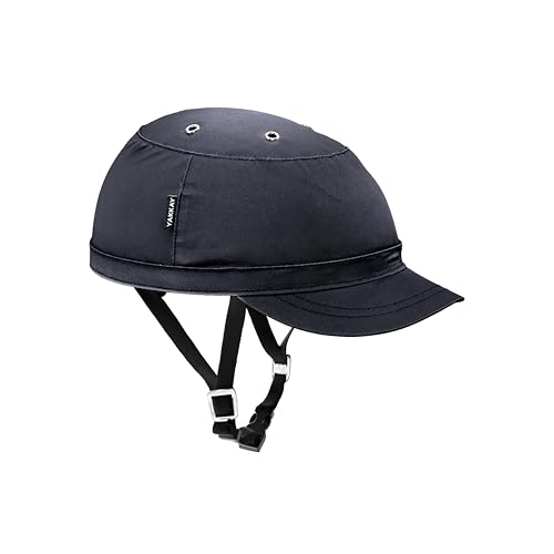 YAKKAY Paris Black Oilskin Cover + Helm | Größe XL | Fahrradhelm Cover &...