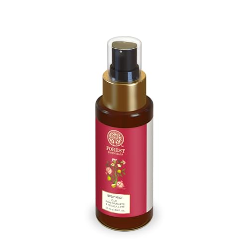Image of Forest Essentials Fragrant Body Mist Iced Pomegranate & Kerala | Aloe Vera juice infused Perfume Spray to keep Skin Scented & Hydrated Through the Day (Pack of 2)