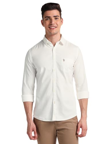 Image of U.S. Polo ASSN. Men's Cotton Slim Fit Shirt