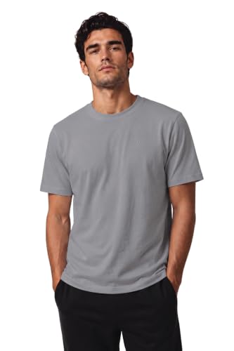 Image of Van Heusen Men's Crew Neck T-Shirt - Soft & Breathable Cotton | Regular Fit | Comfortable Everyday Casual Wear | Short Sleeves | Summer Favorite |Solid Colors | Style 60052|Available in Pack of 1 & 2