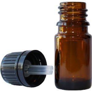 5ml Amber Glass Bottle W/euro Dropper (12 Pcs) by WFMED