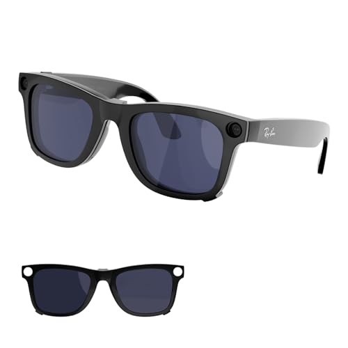 Ray-Ban Meta Wayfarer & Gen 2 (RW4008)�p�Ό��N���b�v �ϐF�N���b�v�I�� Meta Wayfarer Gen 2���K�l�p, �_�[�N�O���[