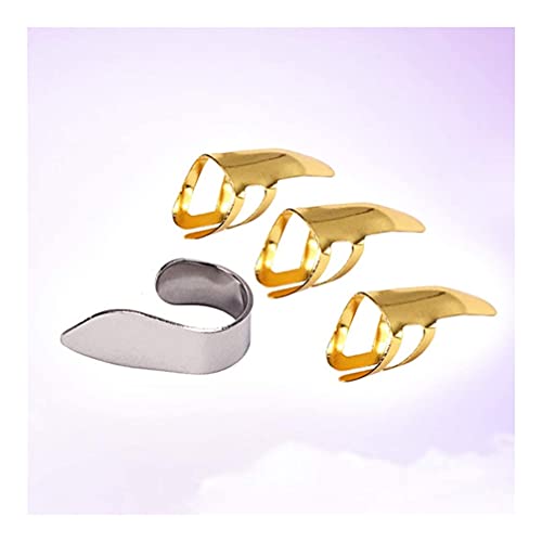 Lot de 4 médiators en métal pour guitare acoustique, banjo, ukulélé (doré argent) (couleur : doré) - Les Beatles, Paul McCartney, John Lennon, RIngo Starr, George Harrison Lot de 4 médiators en métal pour guitare acoustique, banjo, ukulélé (doré argent) (couleur : doré) – Image 4
