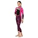 Kids Wetsuit for Girls Toddlers by Scubadonkey | Wetsuit for Kids in 2.5mm Neoprene UPF 50+ | Meets CPSC Safety Requirements (Pink/Purple, 4)