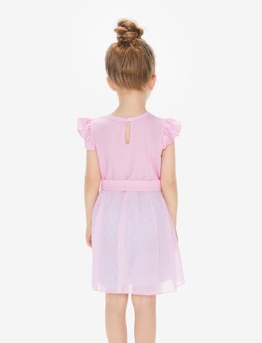 Image of Disney Princess Frozen Elsa Minnie Mouse Stitch Toddler Girl Romper With Skirt Overlay Summer Jumpsuit with Bow 2-6 Years