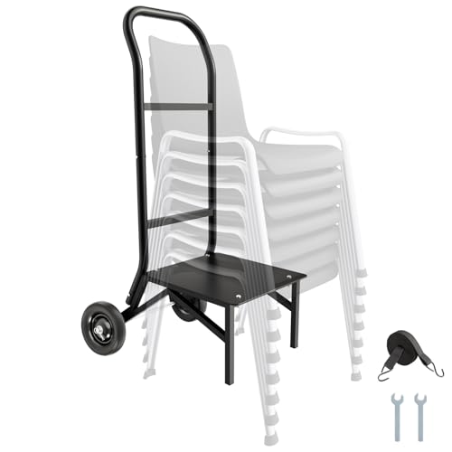 VEVOR Folding Chair Rack, 150 LBS Capacity, Heavy-Duty Chair Cart