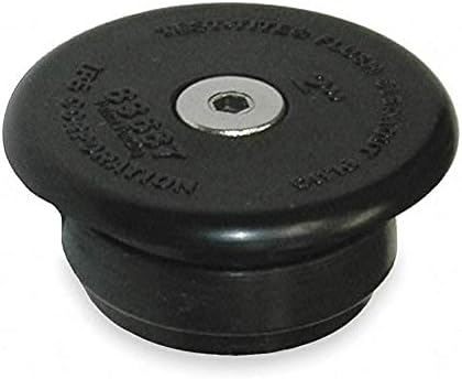Amelia Test-TITE 83689 Flush Mechanical Cleanout Repair Plug 3-1/2" Black Stainless Steel