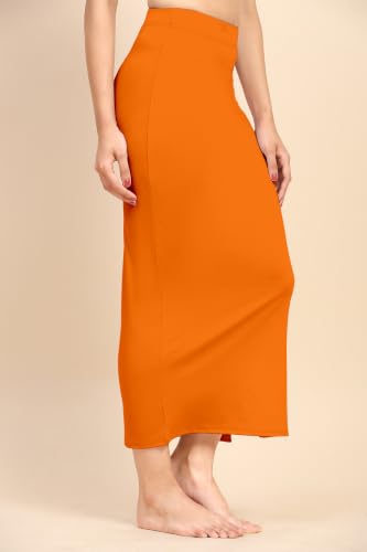 Image of TRENDMALLS Women's Polyester Spandex Stretchable Straight Saree Shapewear Petticoat for Women, Cotton Blended, Skirts for Women, Saree Shaper