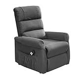 Mécanisme bi-moteurs full relax 180°. Pochette latèrale pour ranger la télécommande. Housses amovibles de protection sur la têtière et les accoudoirs. Poids maximum supporté : 130kg. Le système releveur accompagne vos mouvements pour vous aider à vous lev