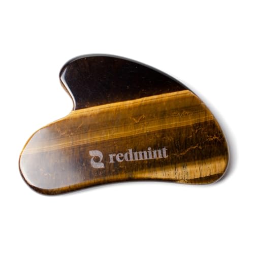 Redmint Tiger Eye Gua Sha Tool for Face | Rooted in Ancient TCM W...