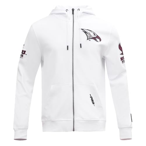 Image of Pro Standard Mens College Classic Chenille Cotton Double Knit Full Zip Hoodie