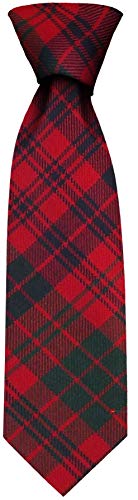 Cravate écossaise Ross Red légère cadeau idéal homme I LUV LTD