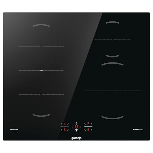 Gorenje GI621FMC Induktions-Kochfeld/Glaskeramik/BridgeZone/TouchControl/PowerBoost/Timer/ChildLock/Restwärmeanzeige/Schwarz
