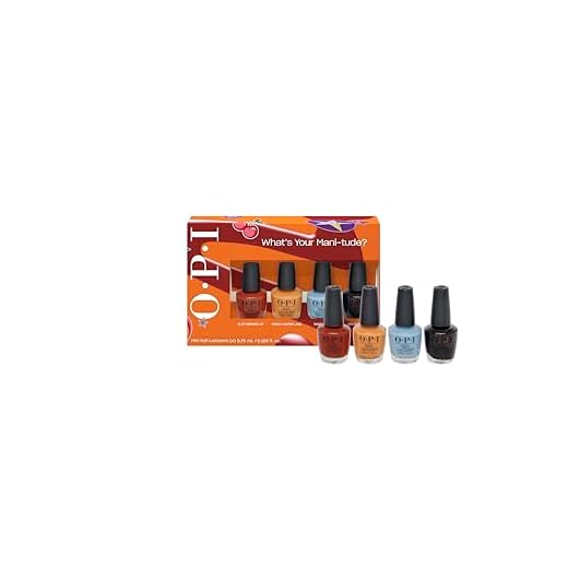 OPI Pack de 4 mini esmaltes Nail Lacquer de la Colección What's Your Mani-Tude - Esmalte de uñas duración hasta 7 días