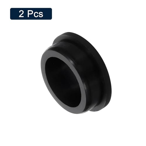Image of uxcell 2 Pcs Black Plug Holes, Waterproof Rubber Button Plug for 44mm / 1.73 inch Hole