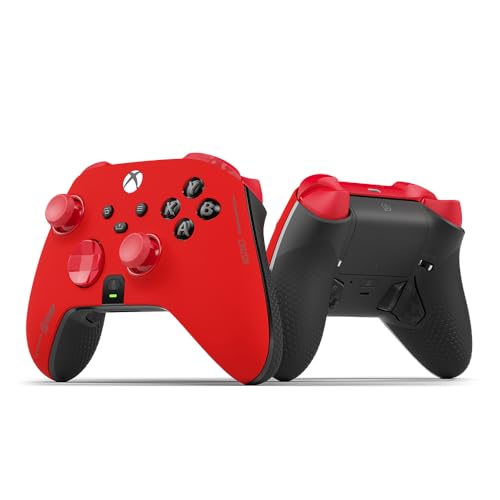 SCUF INSTINCT PRO Manette Sans Fil Haute Performance – Gâchettes Instantanées Ajustables, Joysticks Interchangeables, Trois Profils, Bluetooth – Xbox Series X|S, Xbox One, PC, Mobile – Rouge