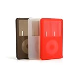 ipod video converter  System-S 3in1 3x Transparente Slilikonhüllen Schwarz / Rot / Weiß für Apple iPod Video 30 GB