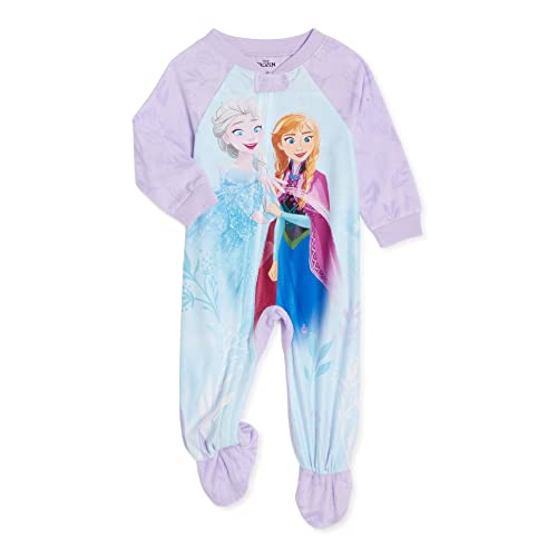 Disney Frozen Girls Sisters Journey Elsa Anna Pajama Footed Blanket Sleeper