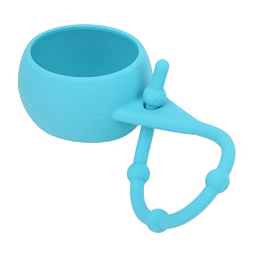 Qalvona Silicone Golf Ball Holder Soft Protective Cover Light Blue, Portable Keyring Waist Backpack Attachment - Durable Food Grade Material, Scratch Resistant, Easy Carry for Golfers (Light Blue)