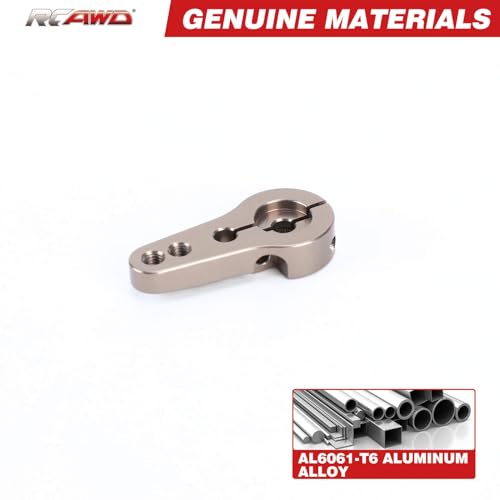 RCAWD SCX10 II Servo Arm 25T AXIC0836 for 1/10 Axial Capra 1.9 Unlimited Servo Horn RR10 Bomber SMT10 Grave Digger AX30836 Upgrades Part Titanium