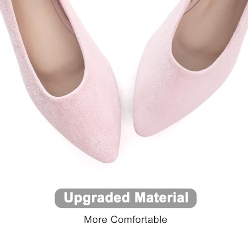 Image of Dear Time Women's Pointed Toe Ballet Flats Simple Casual Office Work Flats Slip-on Comfortable Shoes