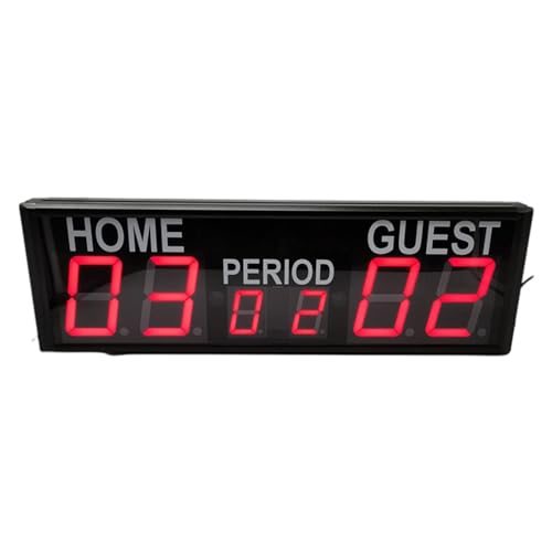 Marcador digital LED de 6 dígitos con trípode, brillo ajustable en 10 niveles para juegos deportivos: voleibol, tenis de mesa, béisbol y baloncesto miniatura 7