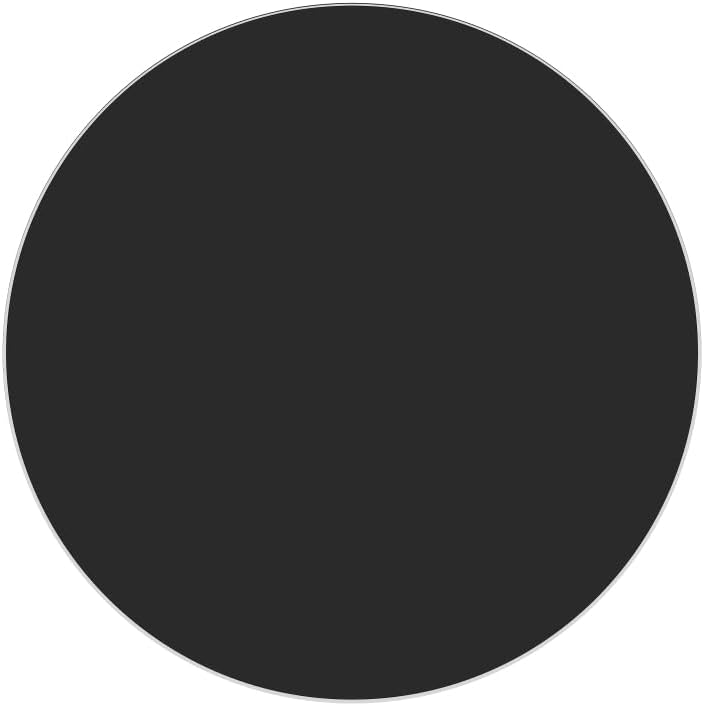 Tempered Glass Table Top, Round Glass Table Top with Beveled Polished Edge, 20 Inch Diameter 1/4 Inch Thick Black Tempered Glass, Premium Durable Surface for Dining Coffee Patio Tables (20“)