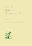  Care and Conservation of Manuscripts 18