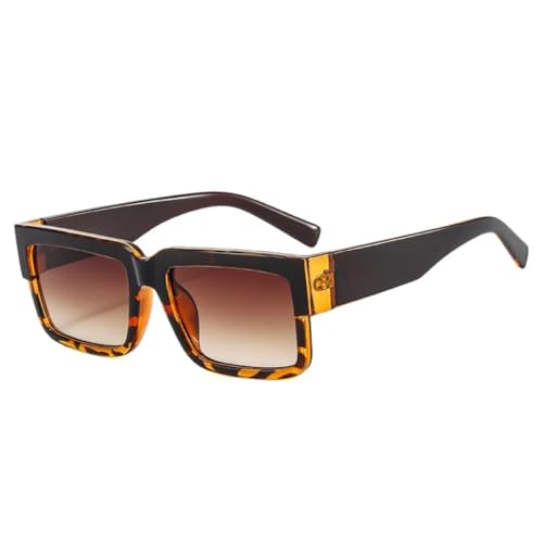 Lunettes de soleil carrées vintage UV400 pour homme et femme look rétro chic