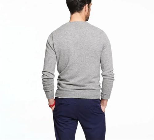 Men's Crew Neck 100 Percent Cotton Knit Sweater Pullover Comfortable for Spring Winter Holiday Casual Wear3