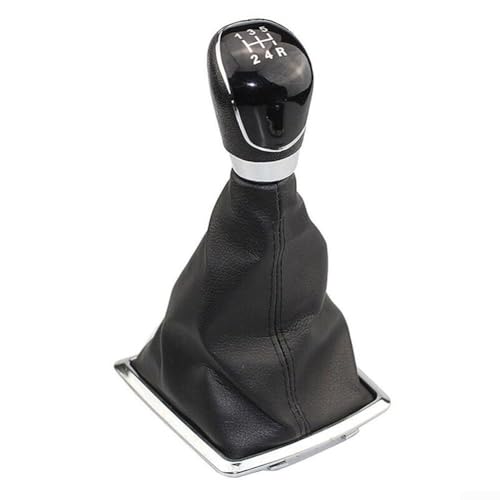 5 Vitesses Pommeau de levier de vitesse et soufflet de coffre pour Ford Focus MK2 C-Max Galaxy 2006-2011 Noir