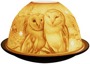 Welink Light-Glow Tealight Candle Holder, Barn Owls