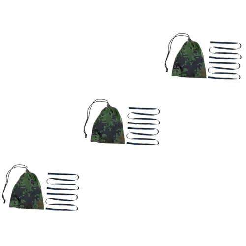 Balacoo 3 Sets Outdoor Tree Rope Professional Hammock Straps Set Wear-Resistant Tree Straps Convenient