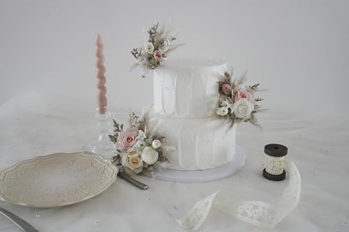 Set de Adorno Floral para Pastel de Boda miniatura 5