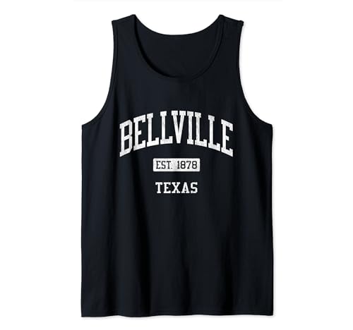 Bellville Texas TX JS04 Vintage Athletic Sports Tank Top