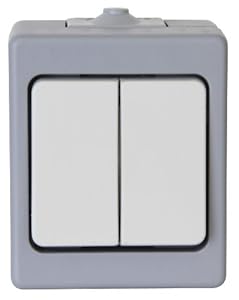 Kopp Serienschalter 563548001 Aufputzdose Grau