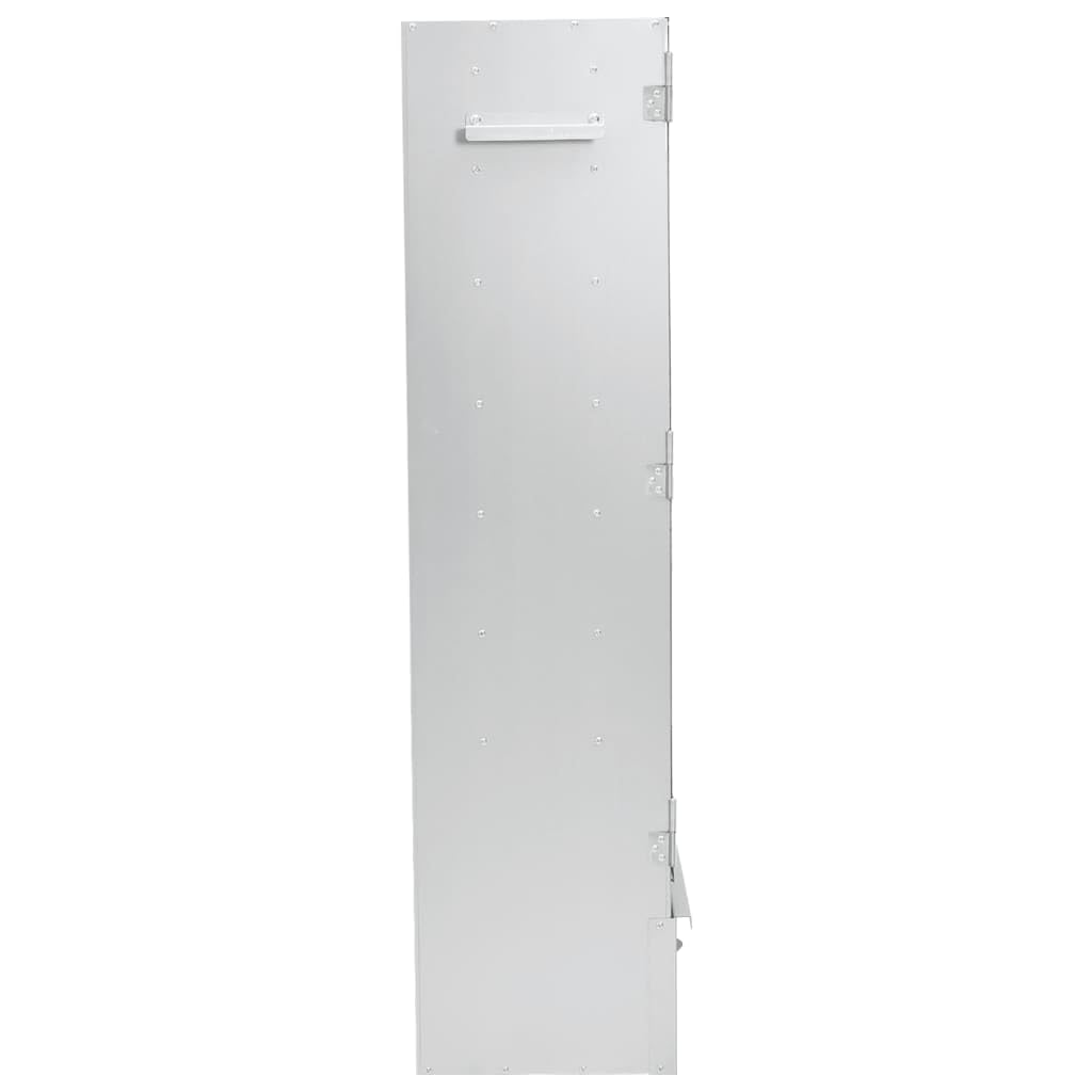Mangloder - Horno para ahumar con generador de humo frío de acero galvanizado, 44,5 x 29 x 110 cm, 12 ganchos en S, 3 rejillas, termómetro, para carne, pescado y barbacoa al aire libre