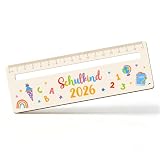 DOORIO Lesehilfe Kinder Lineal Holz Schulkind 2026 Kinder 1 Klasse