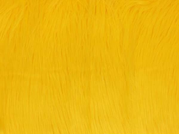 Faux Fur Long Pile Gorilla Yellow Fabric / 60" w/Sold by The Yard