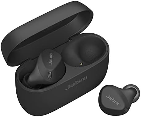 Jabra Elite 3 In Ear Wireless Bluetooth Earbuds - Noise Isolating True Wireless Buds with 4 Built-in Microphones for Clear Calls, Rich Bass, Customizable Sound, and Mono Mode - Dark Grey