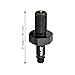 Aosekaa Bicycle Rear Shock for Repairing, Black