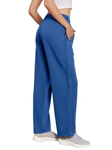 Deyeek Tear Away Pants for Women Side Full Open Sweatpants Loose Fit Casual Post Surgery Adaptive Clothing with Pockets