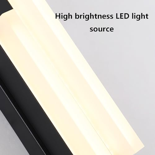 Apliques de Pared Interior LED negro 41cm iluminación pasillo moderna acrílico 2