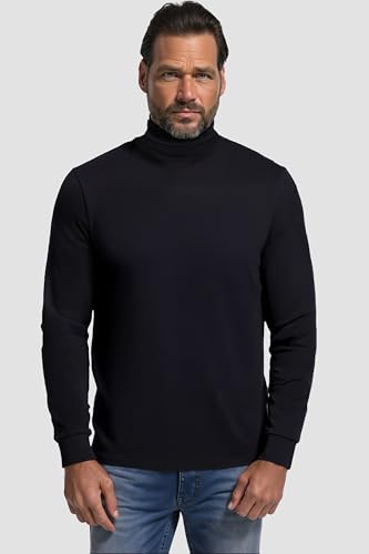 JP 1880 Rollkragenshirt Langarm Jersey, Camisa Manga Larga para Hombre, Negro (Schwarz 10), XXL Grande
