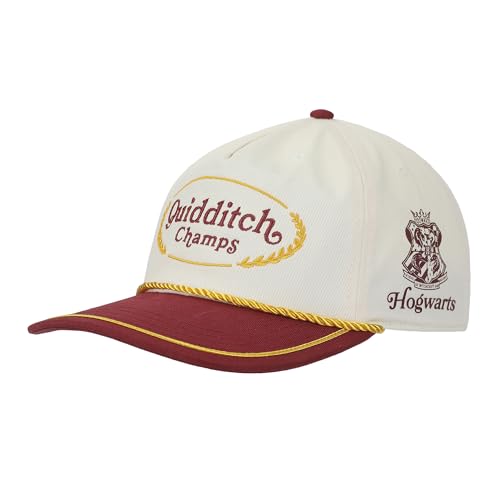 Bioworld Harry Potter Quidditch Champs Gorra Snapback Blanca y Roja miniatura 1