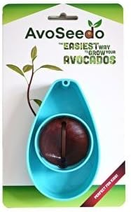 Avocado Tree Growing Kit, Blue, Practical Gifts for Women, Mom, Sister & Best Friend, Plant Indoors with Novelty Pit Grower Boat & Kitchen Garden Seed Starter