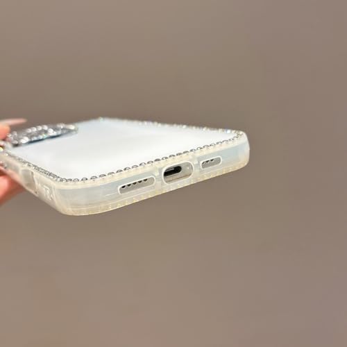 Coque iPhone 16 Pro Max strass rigide antichoc violette et brillante